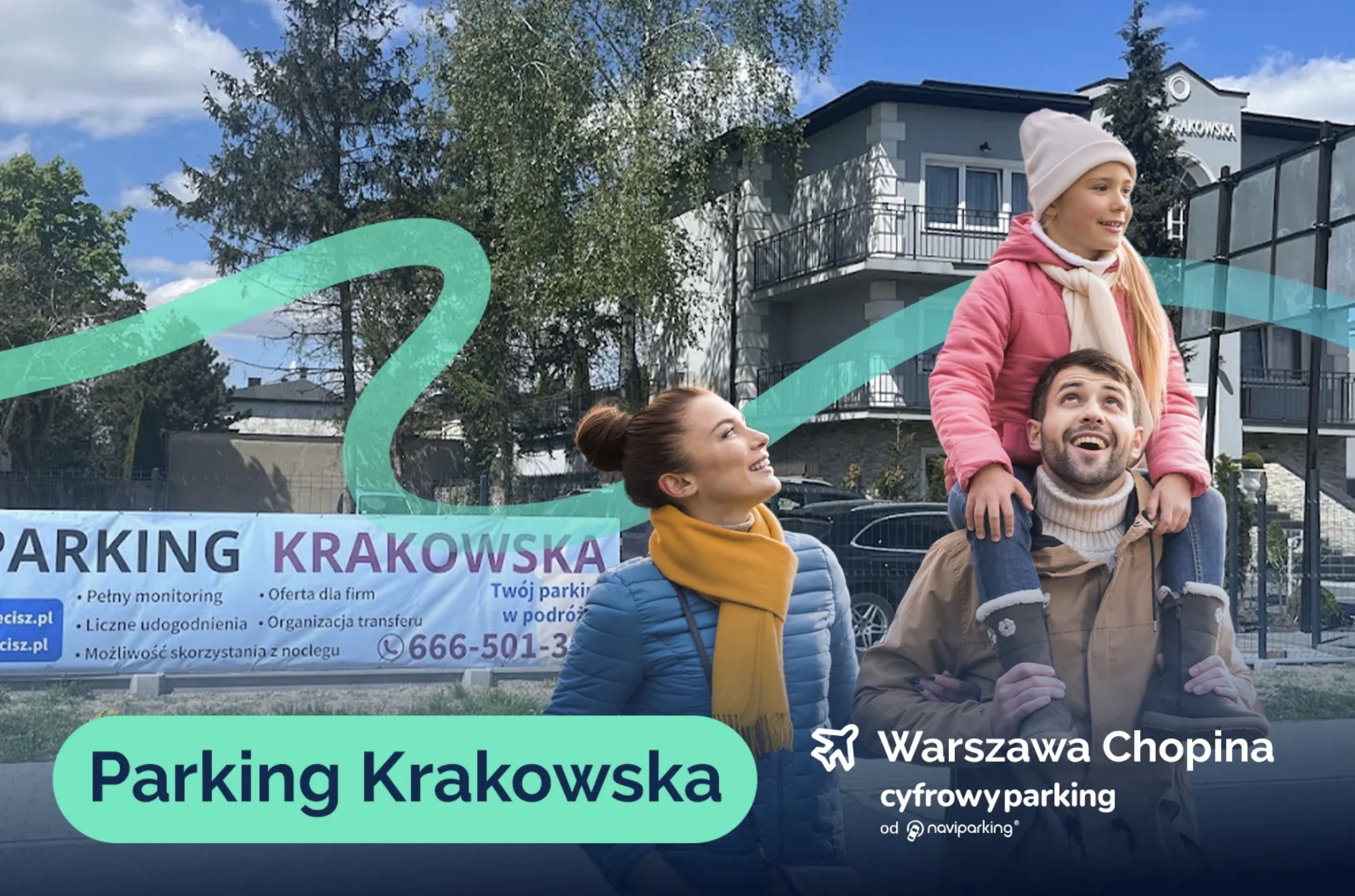 Parking Krakowska przy Lotnisku Chopina